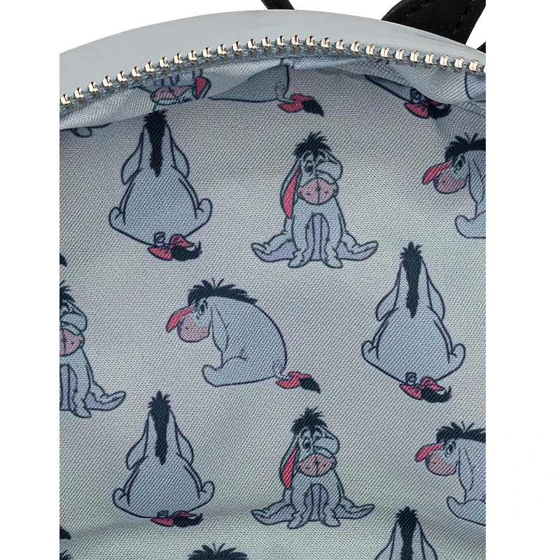 Eeyore Winnie The Pooh Cosplay Womens Backpack Snap Flap Clutch Leather Wallet Mini Backpack view 5