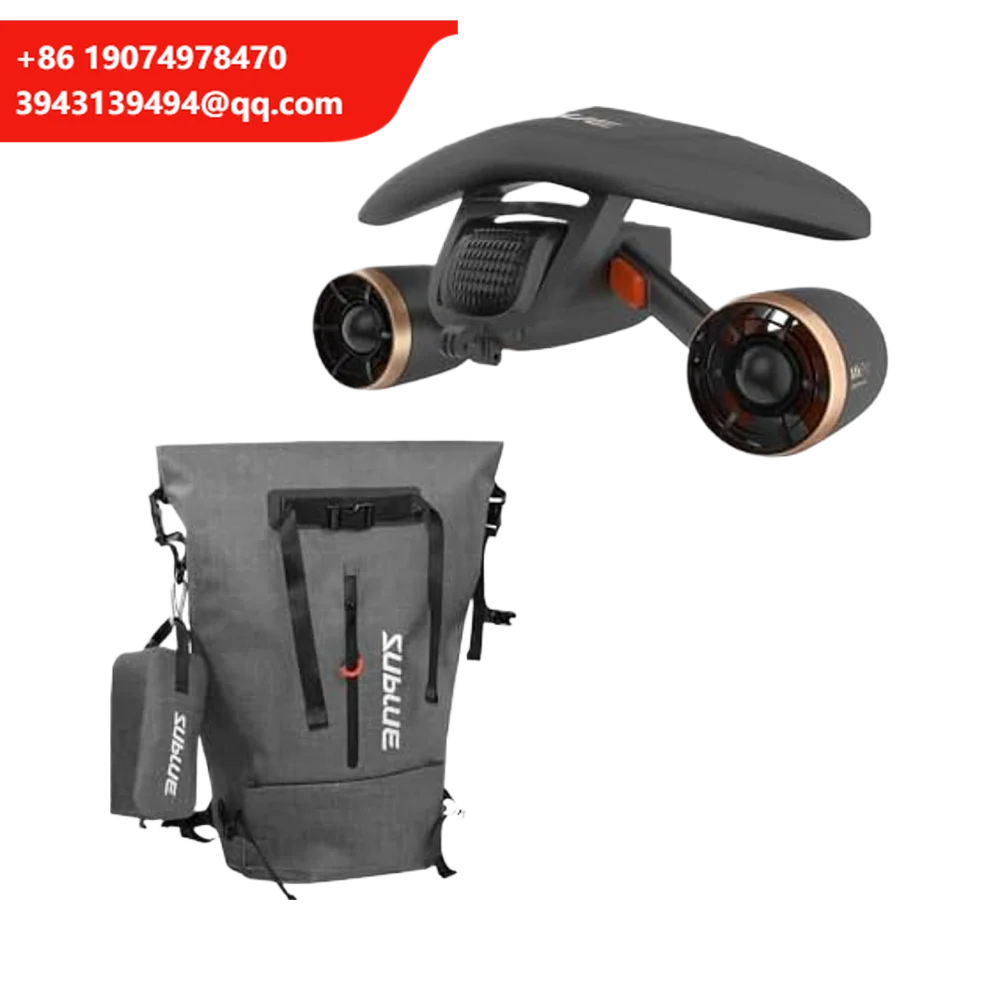 

Sublue Mix Pro Black Waterproof Underwater Scooter With Backpack Bundle Set Featuring 3-9km/h Speed 6Ah Battery For Water Sports