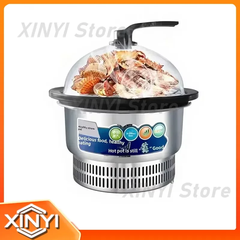 for ZANKANG 3000W Electric Steam Pot Commercial Household Multi-functional Seafood Steaming Boiling Stone Pot Factory Direct