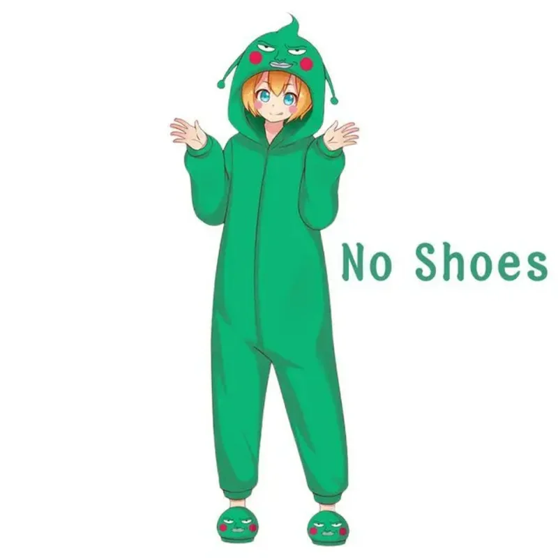 Anime Cosplay Pijama adulto Mobu Saiko Hyaku, bodysuit flanela quente, 100 covinhas, pijama bonito, presente de Natal inverno