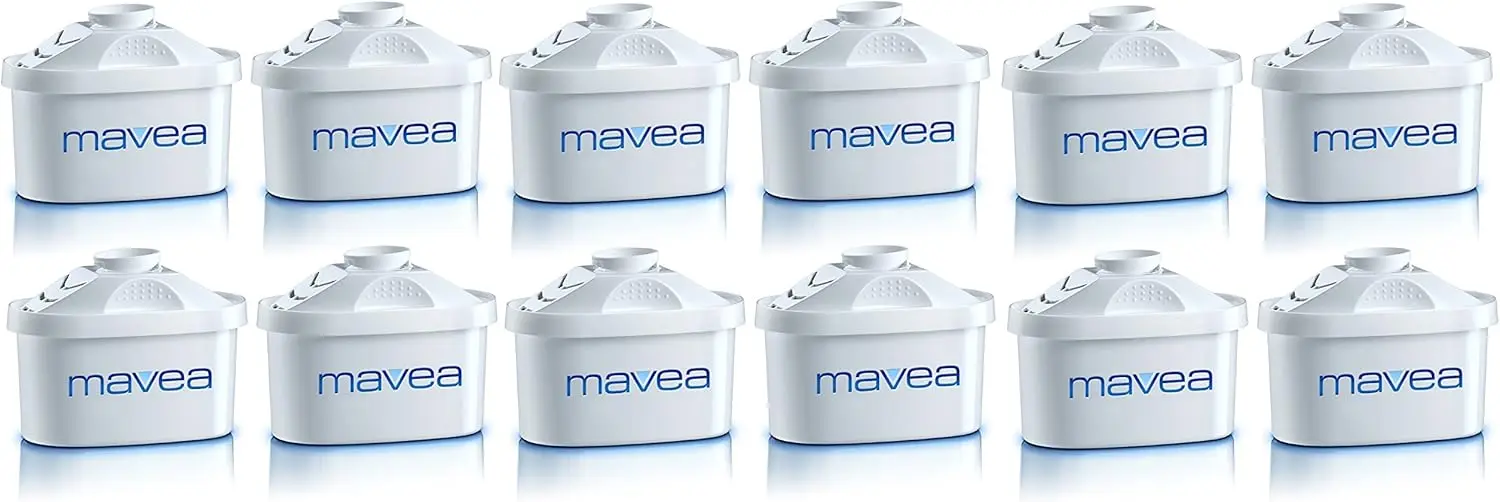 105731 Maxtra 12-Pack Replacement Filter for MAVEA Water Filtration Pitcher