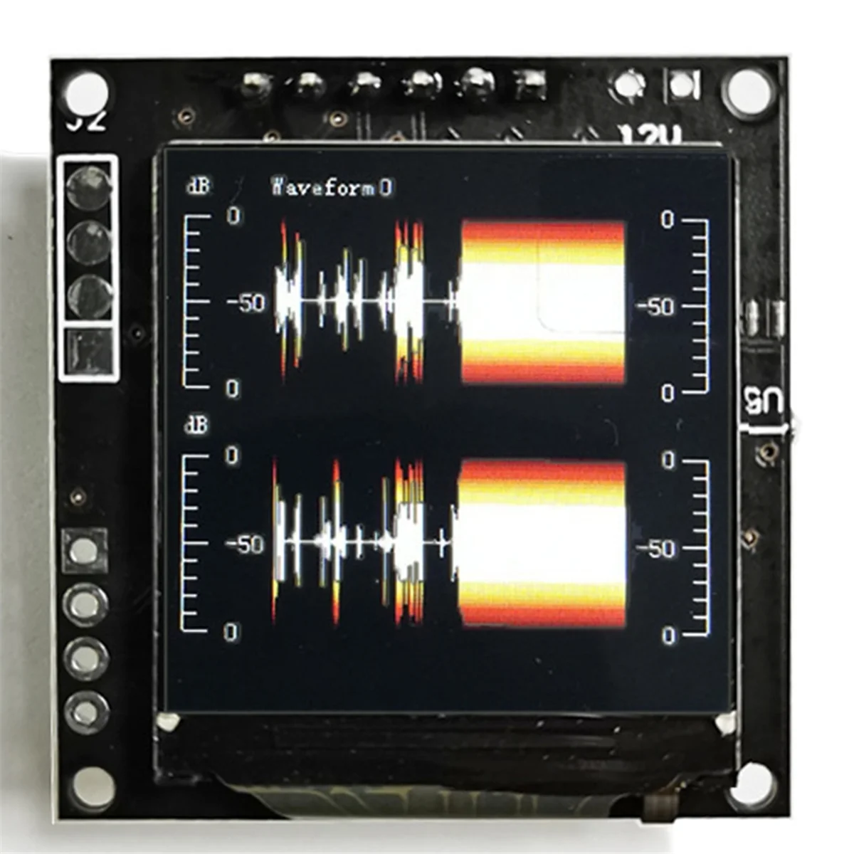

ABNJ 1.3in Mini LCD Music Spectrum Display Analyzer MP3 Power Amplifier Audio Level Indicator Rhythm Balanced VU METER Module
