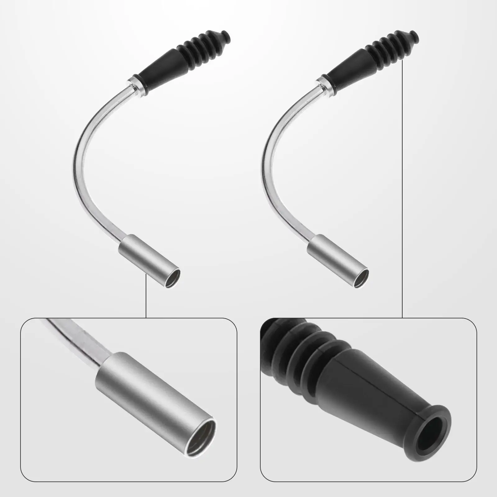 Linear Pull V Brake Noodle Set Aluminum Alloy Front Rear Brake Cable Guide Boots for Mountain Bikes