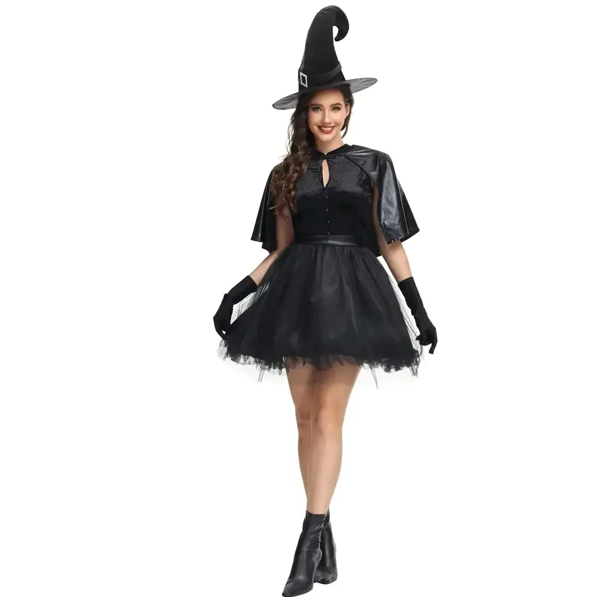 

New Adult Seductive Witch Demon Costume Sexy Devil Outfit Game Uniform For Halloween Cosplay Party Wear