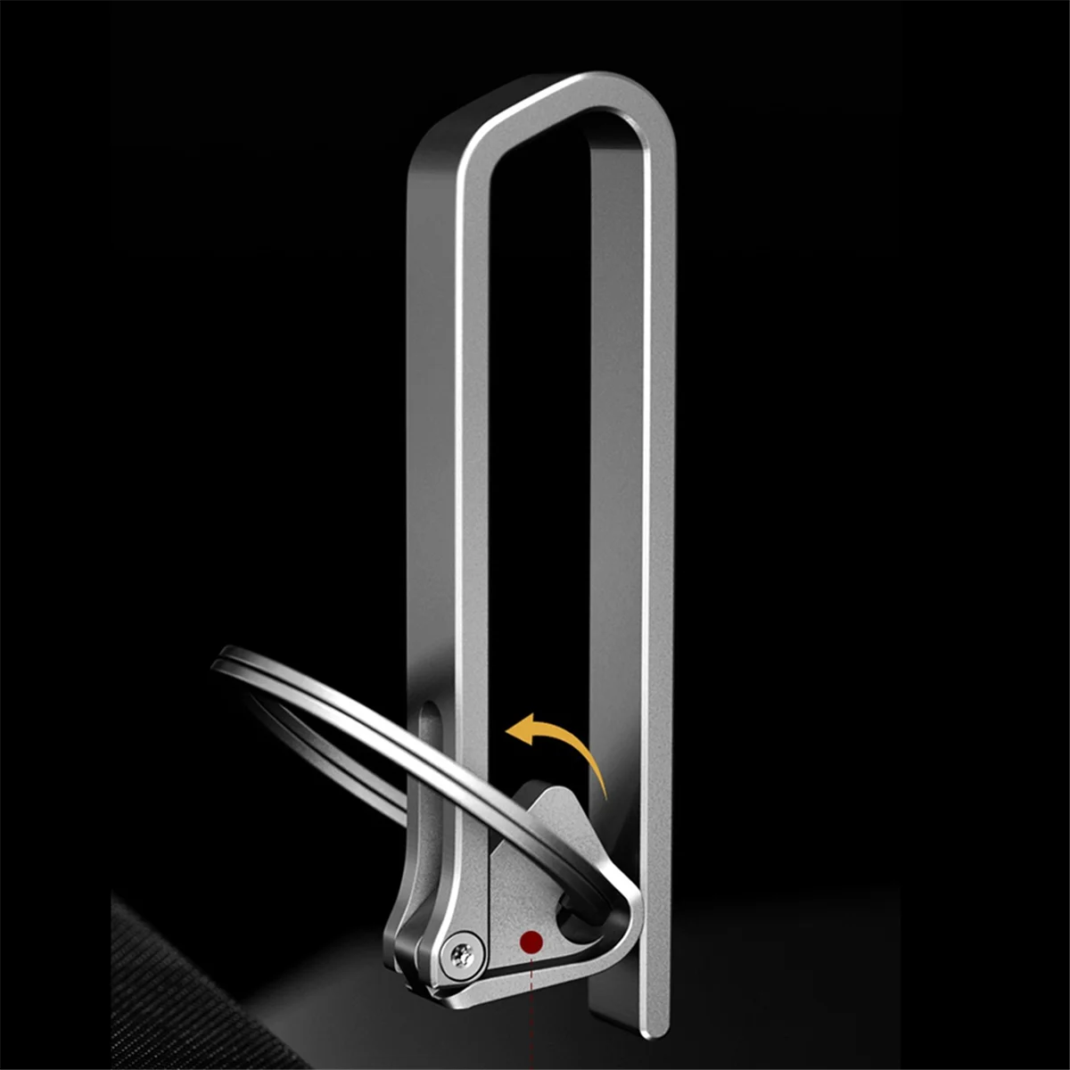 N18r liga de titânio fivela de cinto chaveiro ferramenta ao ar livre edc clipe de cintura pequeno pingente presente liga titânio