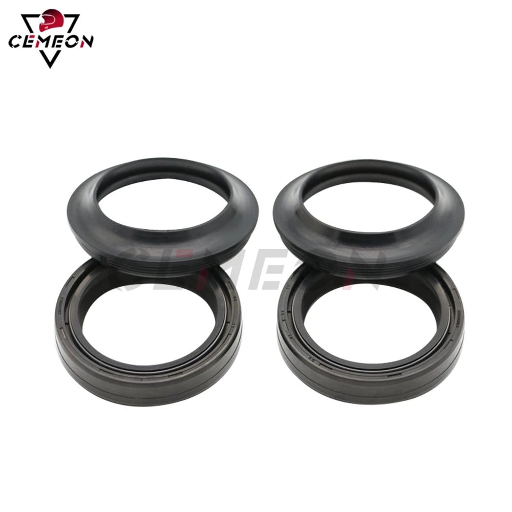 For Kawasaki Z300 Ninja 250R EX250J 500 500R EX500D ER-5 500 ER5 Motorcycle Front Shock Absorber Oil Seal Dust Seal Fork Seal