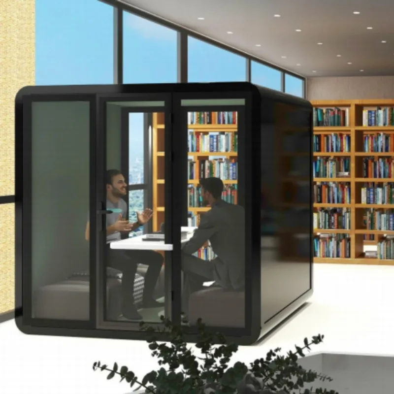Soundproof Telephone Booth Frosted Glass Booth Telephone Booth