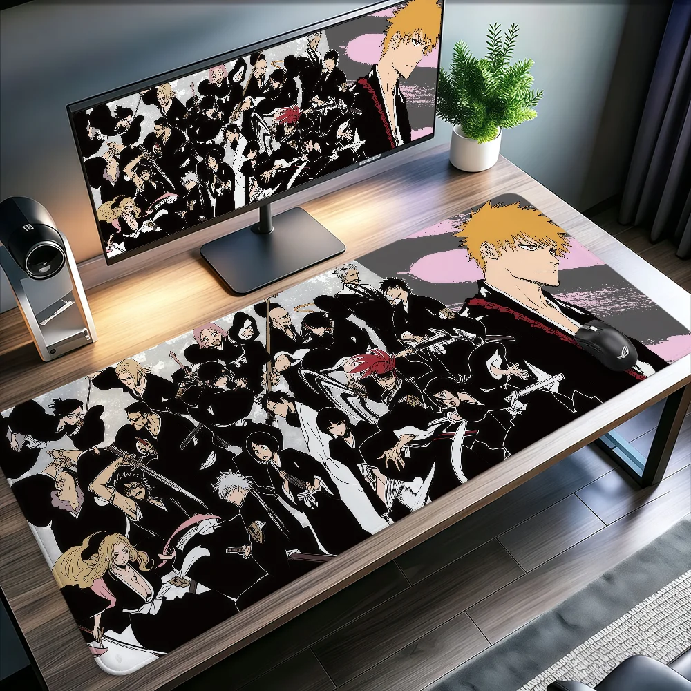 Anime Bleach Mouse Pad Large Non-slip Lockedge Desktop Computer Desk Mat Keyboard Writing MousePad Office Gamer Student Gifts