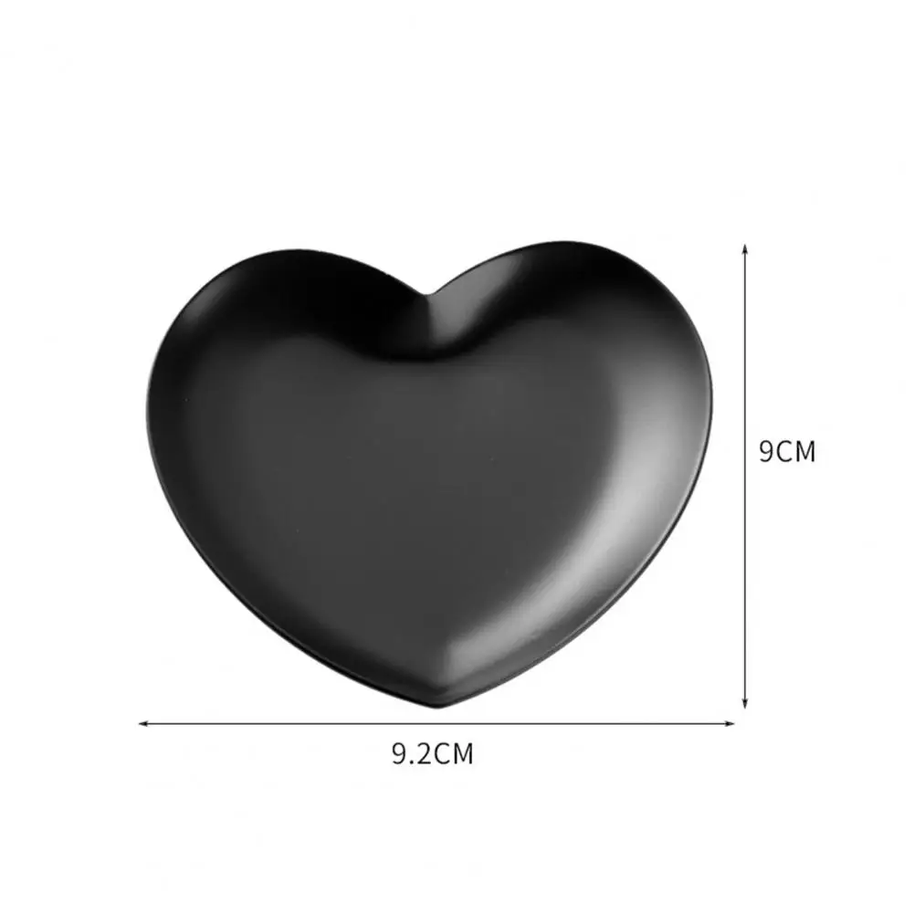 

Поднос для ювелирных изделий 9 см, полированная зеркальная поверхность, нержавеющая сталь, кольцо в форме сердца, ожерелье, серьги, демонстрационное блюдо, принадлежности для дома и кухни