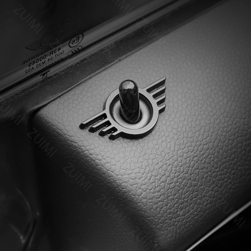 

1Pcs 3D Metal Car Door Lock Pin Wing Emblem Badge Decal for Mini Cooper One S R55 R56 R57 R58 R59 R60 F55 F56 F57 F60 Countryman