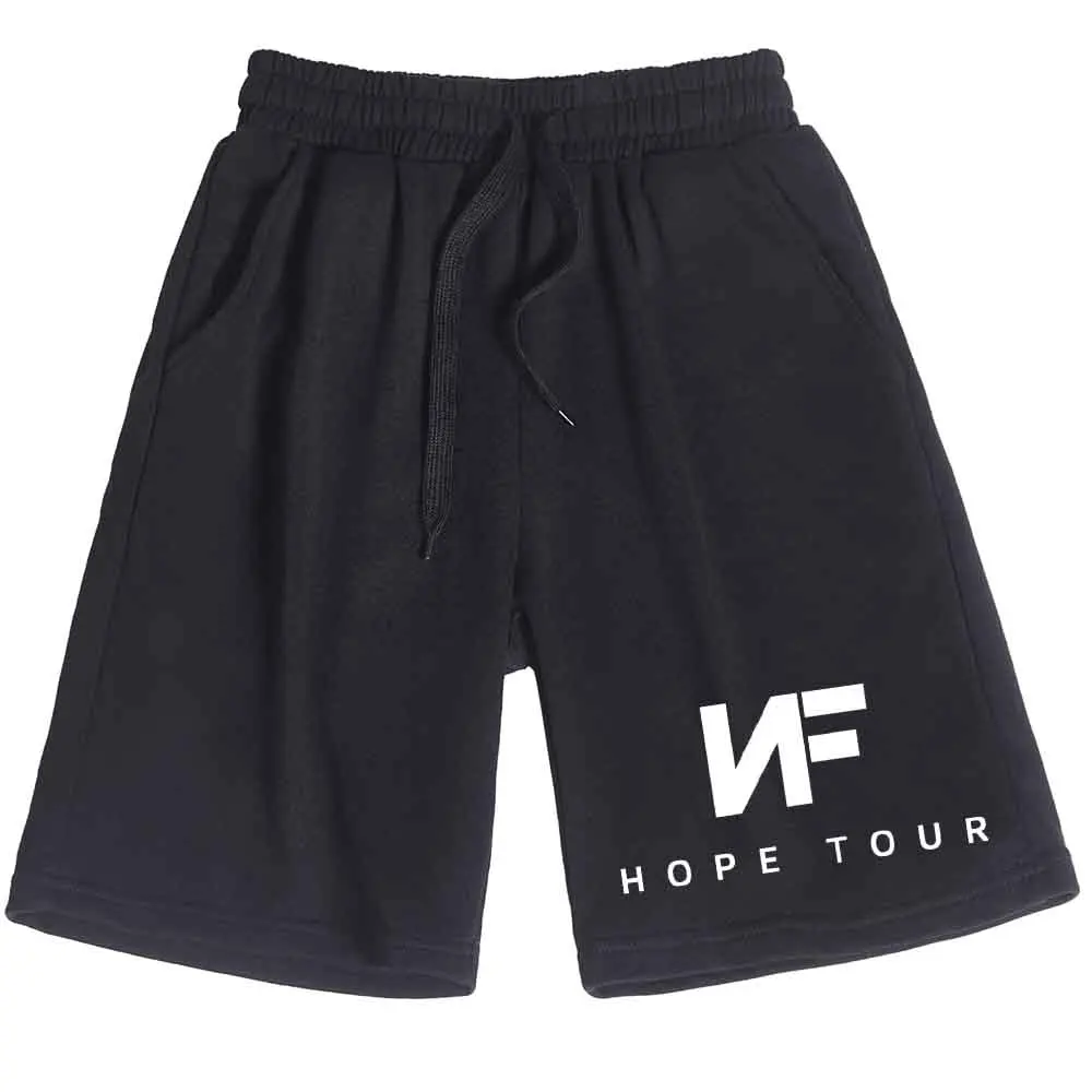 

NF Hope Tour 2024 хлопковые брюки унисекс повседневные пляжные летние короткие брюки с принтом обычные