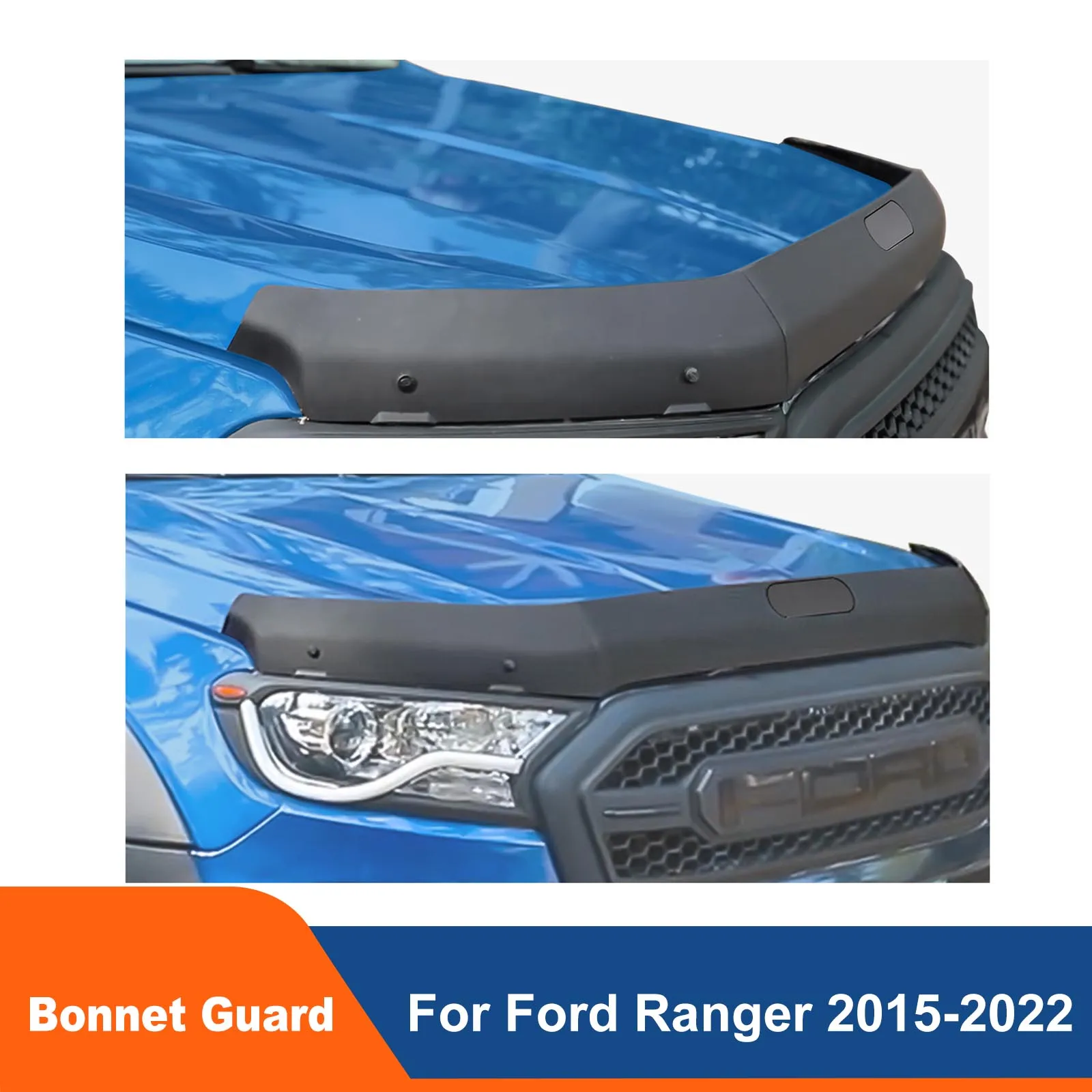 Bonnet Protector Hood Guard Trim For Ford Ranger 2015 2016 2017 2018 2019 2020 2021 2022 Wildtrak XLT XLS XL Car Accessories