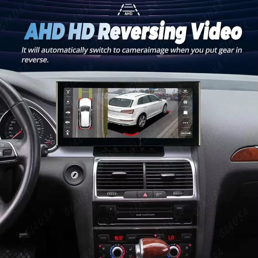 أندرويد 13 سيارة لتحديد المواقع والملاحة شاشة لأودي Q7 2006 2007-2009 الصوت الوسائط المتعددة مشغل ديفيدي ستيريو جوجل Carplay كوالكوم 256 جيجابايت #1