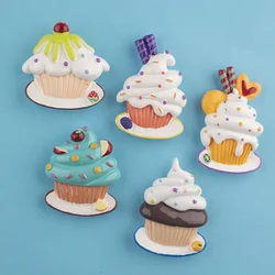 Kawaii Cupcake Fridge Magnets Home Decor Creative Message Board Magnetic Stickers Children Toys Fridge Stickers