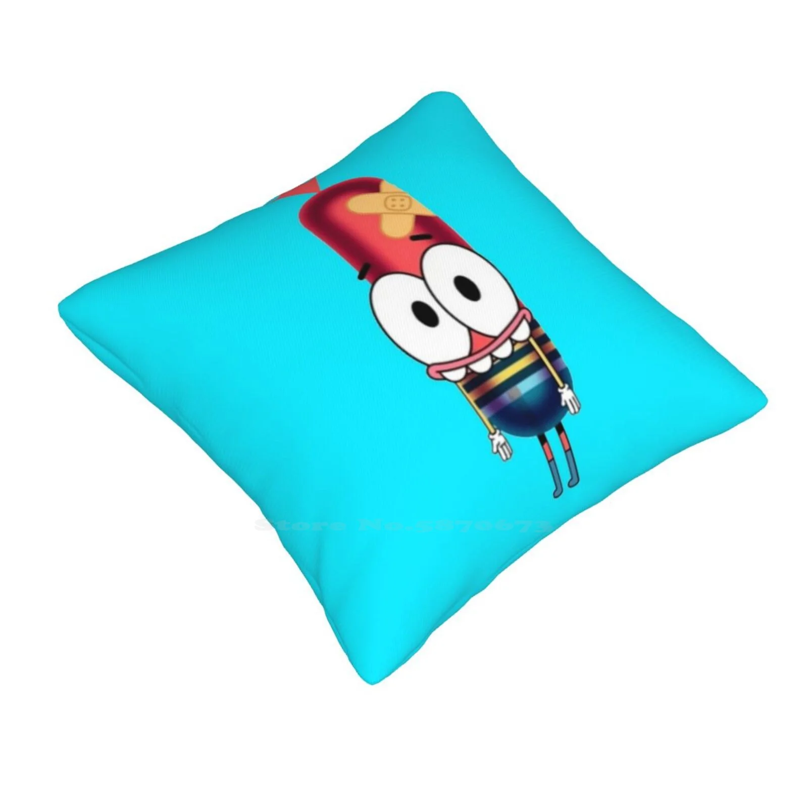 Cute Funny Happy Cartoon Character Home Sofa Car Waist Throw Pillowcase Pinky Malinky 80s Pinky Malinky 90s Pinky Malinky Hot