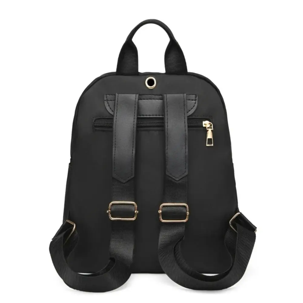 Zaini da donna di grande capacità alla moda Borsa da viaggio nera semplice Zaino per studenti Harajuku solido Zaino Oxford Borse unisex
