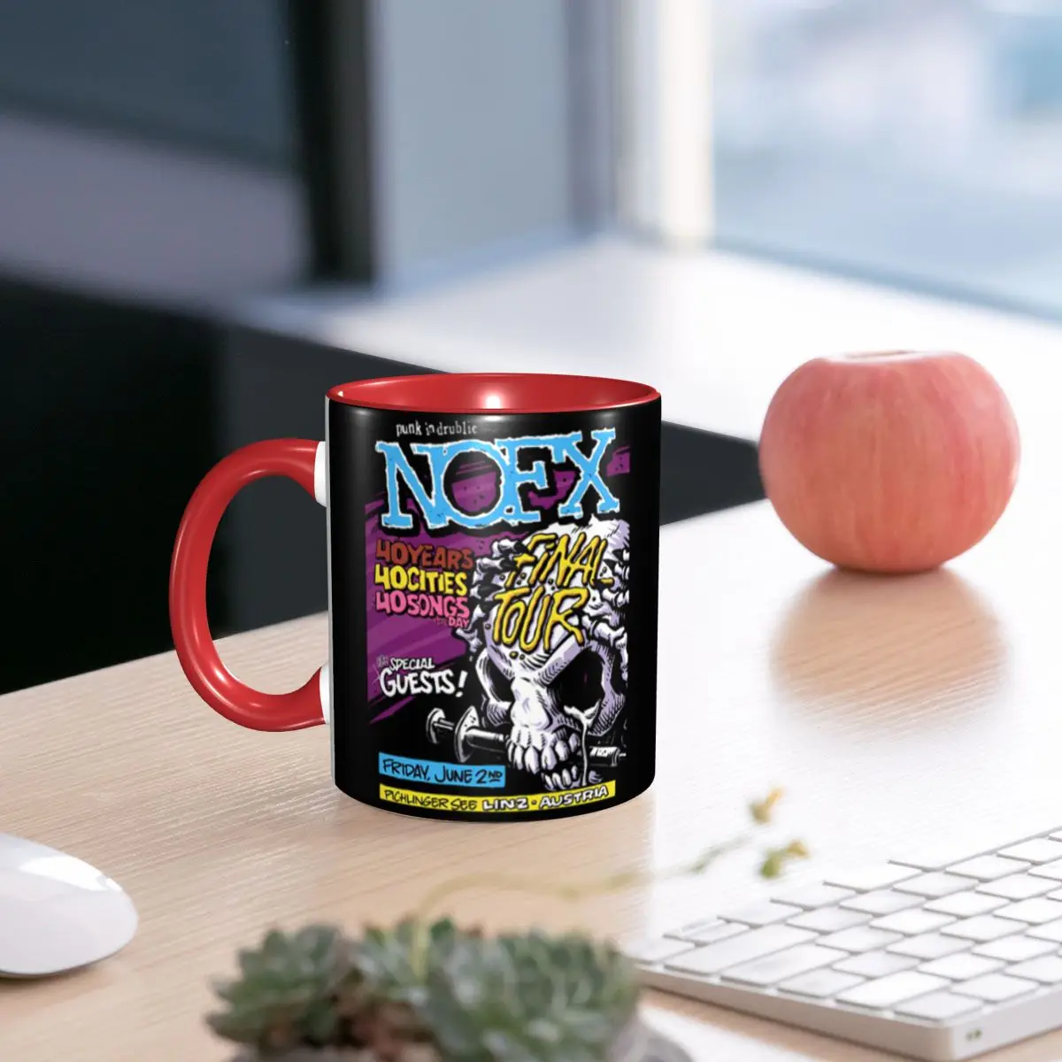Nofx Final Tour 2023 Punk Rock Legacy Mug Funny Ceramic Coffee Cups Tea Mugs Milk Cup Drinkware Gifts for Friends