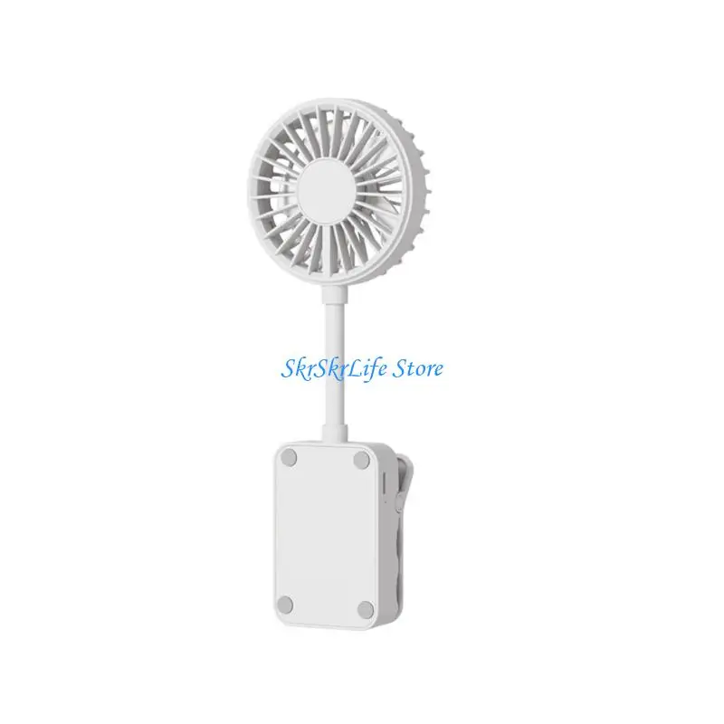 E65E Clip Mount USB Table Fan Quiet Operation Adjustable For Study And Napping