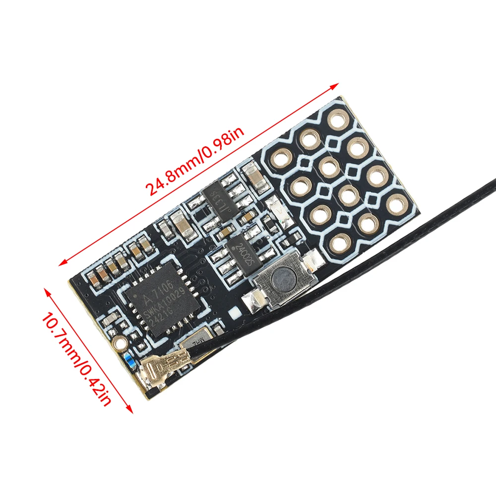 DC 3.3 ~ 10V FS2A-4CH 4 ช่องสัญญาณ PWM โมดูลเครื่องส่งสัญญาณ 2.408 ~ 2.475GHz Flight Control Sensor พร้อม Runaway Protection