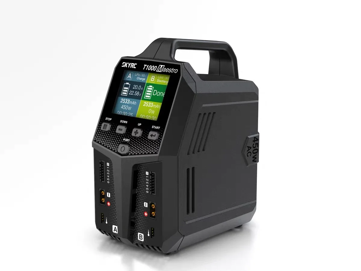 For Skyrc T1000 2S3S4S6S Model Aircraft Lithium Battery Multi-function Balanced Charger Supports DC/AC