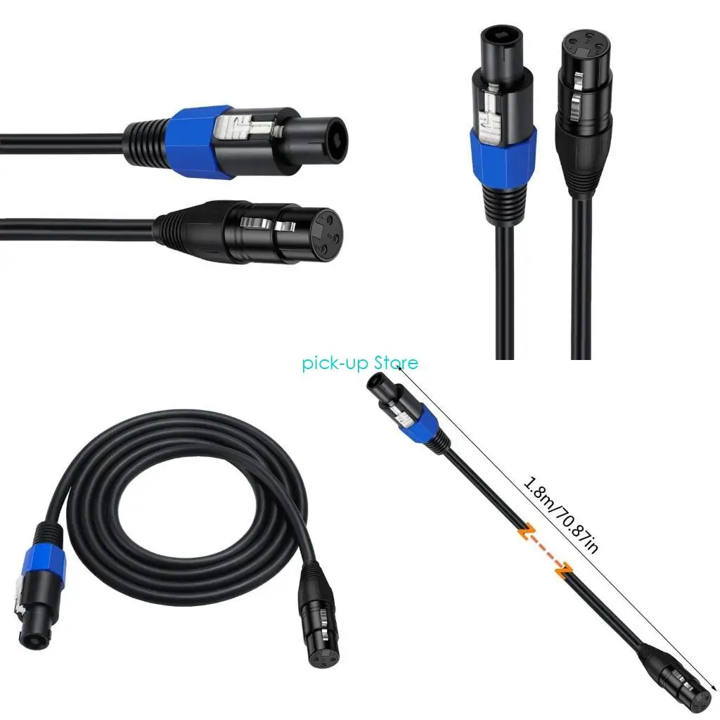 

Q5WA SpeakOn to XLR Cable Speak-On Male to XLR Female with Twist Lock Microphone