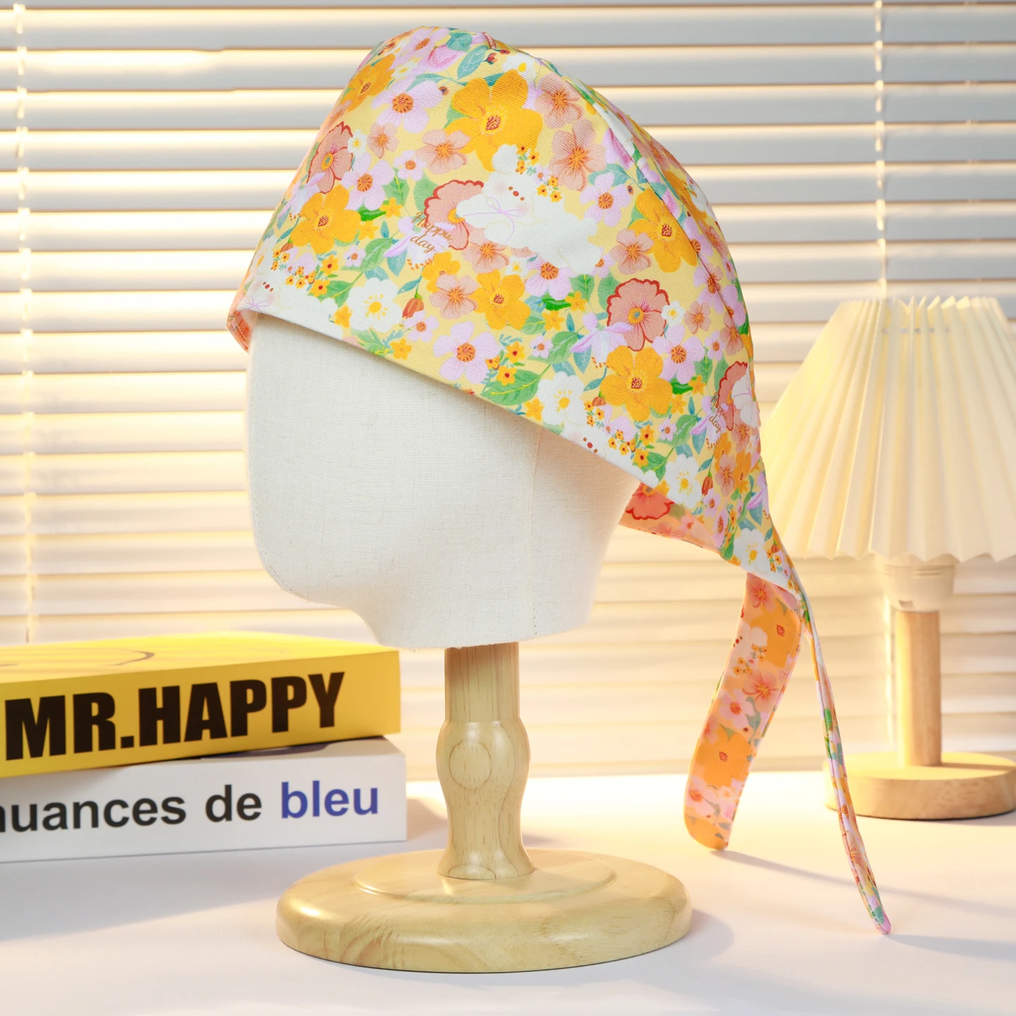 Soft Printed Scrub Hats Medical Caps Thick Cotton Hospital Surgical Working Hats Women Nurse Doctor Working Caps M1295