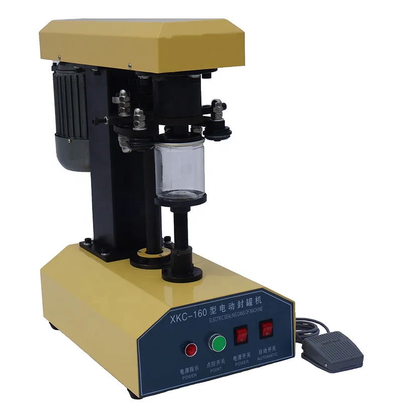 New DQ-160 Electrical Control Semi Automatic Cans Seamer Semi-auto Seaming Tin Can Machine
