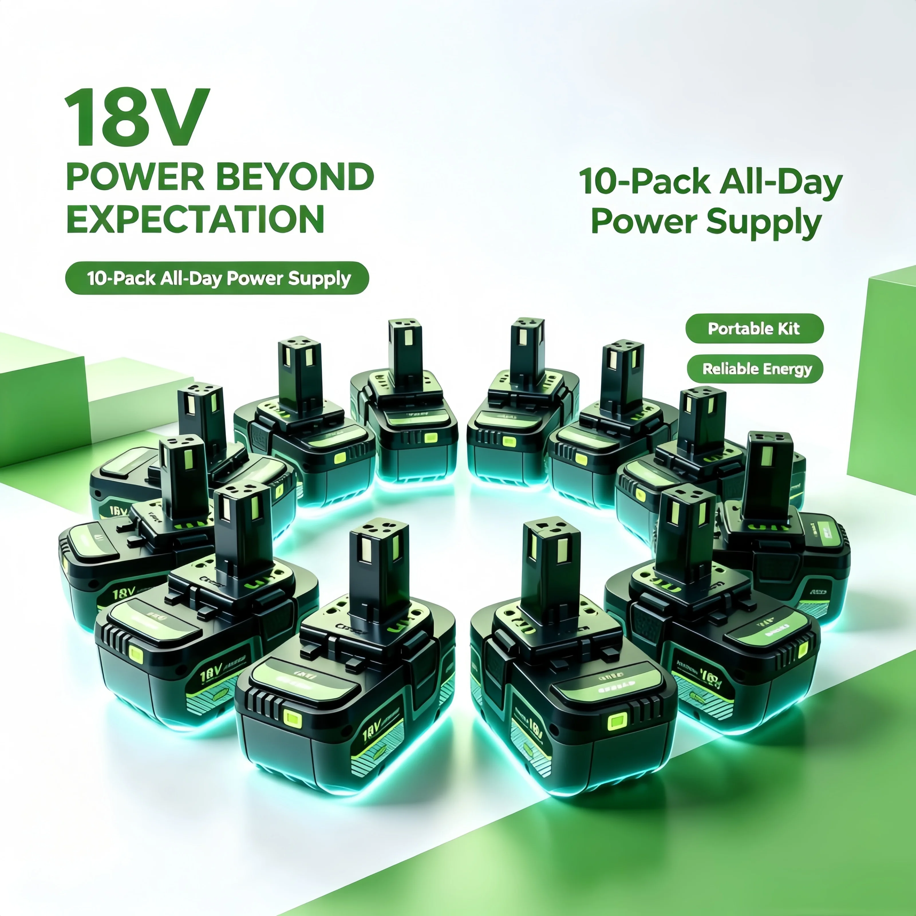 Набор аккумуляторных инструментов Ryobi 18V One+ 6.0Ah 8.0Ah Premium Lithium с ударопрочным корпусом для непрерывной работы в тяжелых условиях.