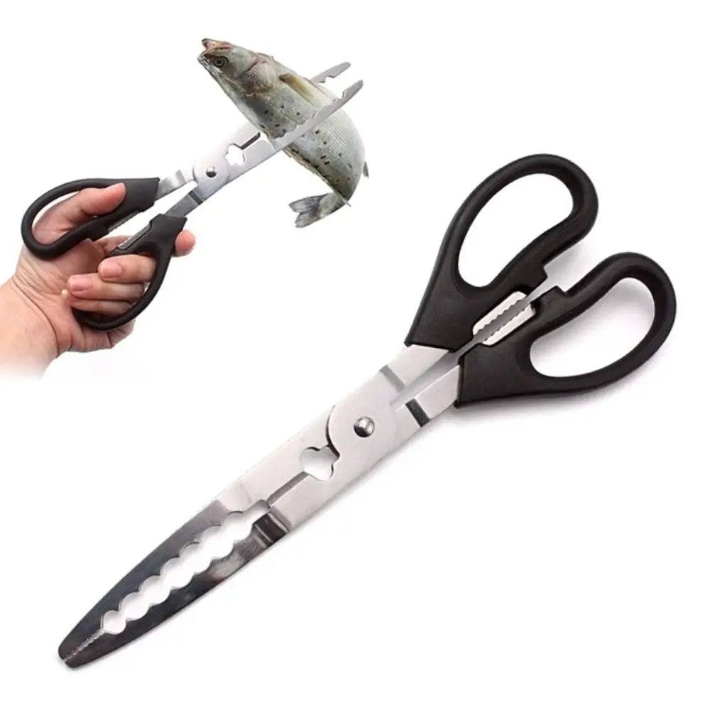 Stainless Steel Stainless Steel Long Fishing Pliers Comfortable Grip Catch Fish Fish Crab Grabbing Clamp Multifunction