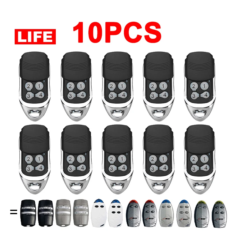 

10PCS LIFE FIDO2 FIDO4 BRAVO2 STAR2 VIP2 VIP2R 433.92MHz Rolling Code Remote Control Garage Door Opener Gate Control Command