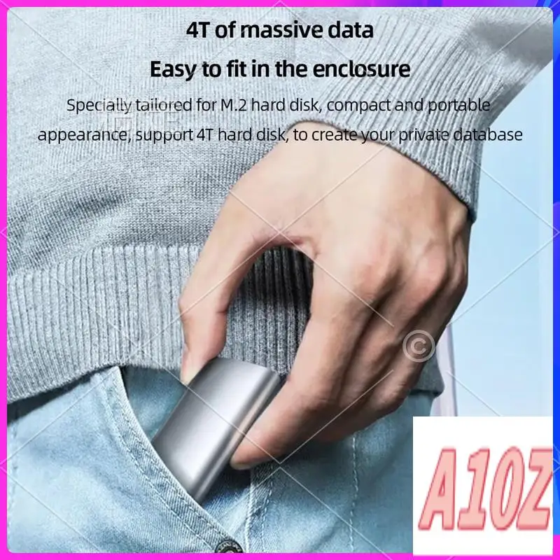 

0Z-M2 SSD Case Nvme Protocol 10Gbps M.2 To USB Type C 3.2 Gen 2 Portable Nvme External Enclosure SSD Box