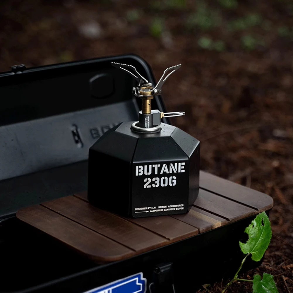 خزان الغاز الغطاء الواقي سبائك الألومنيوم علبة الغاز الغطاء الواقي المضادة للسقوط في الهواء الطلق خزان الغاز أدوات التخييم #2