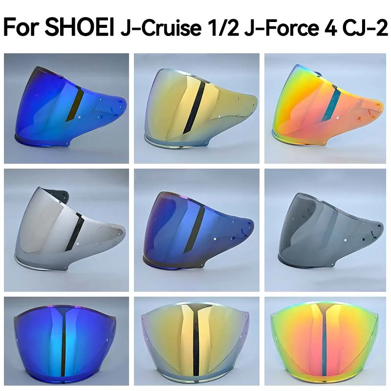 Helmet Visor for SHOEI J-Cruise 1-2 J-Force 4 CJ-2 Motorcycle Helmet Lens Viseria Capacete Moto Brim Set Motorcycle Accessories