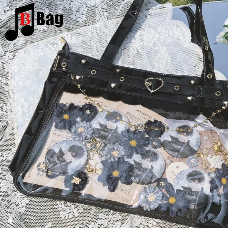 Torebka damska subkultura punk Goth Y2K Spice Girl Itabag codziennie Harajuku na jedno ramię duża pojemność Ita bag