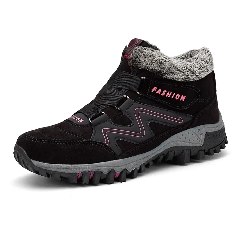

Winter Women Boots Outdoor Cotton Shoes Plush Platform Sneakers Wear-resistant Couple Snow Boots Ankle Boot Zapatillas De Mujer