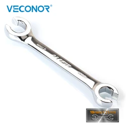 19X21mm Flare Nut Wrench Spanner Oil Pipe Wrench Mirror Polish High Torque High Quality