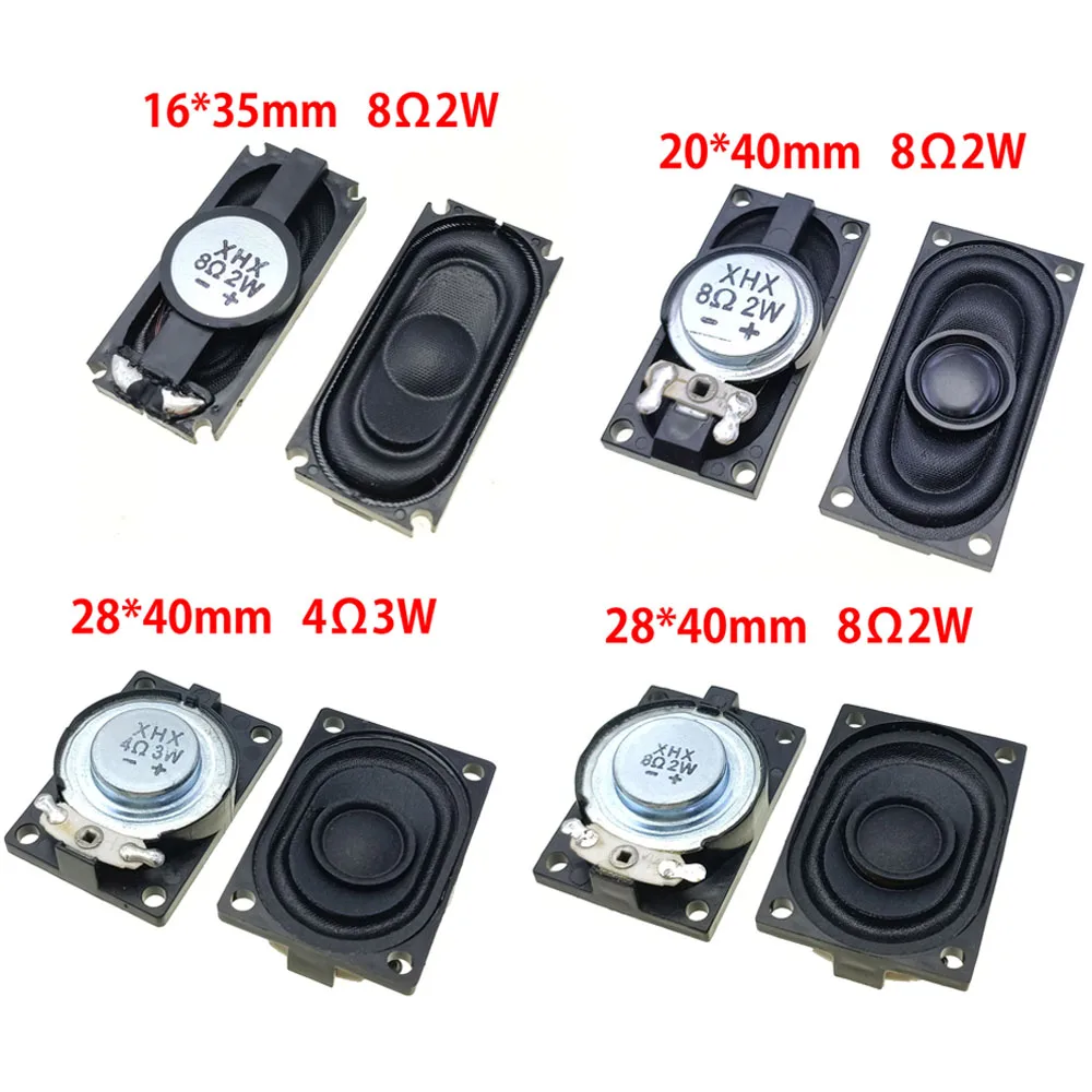 LCD Monitor/TV Horn 2W 8R 4Ohm 3W 1635 2040 2840 Loud Speaker 8 Ohms 2 Watt 8R 2W 40*28MM Plastic Internal Magnetic Speaker
