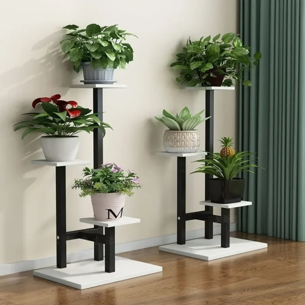 Plant Stand Household Plant Shelves Save Space Flower Pot Holder Shelves Simple Storage Flower Pot Shelves Indoor Plant Stand