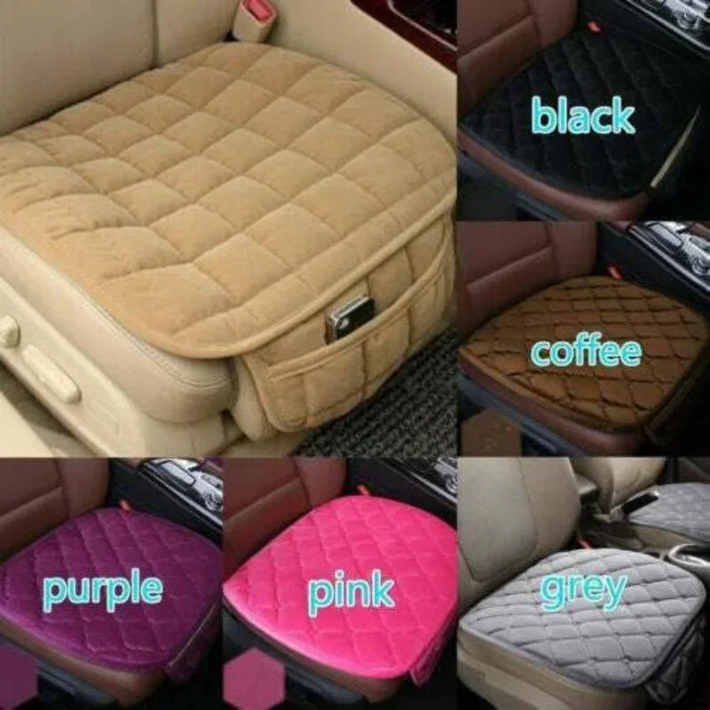 1 Pcs New Cross Car Seat Cushion Set Without Backrest No Binding Anti Slip Thick Warm Car Seat Protector Cover Supplies
