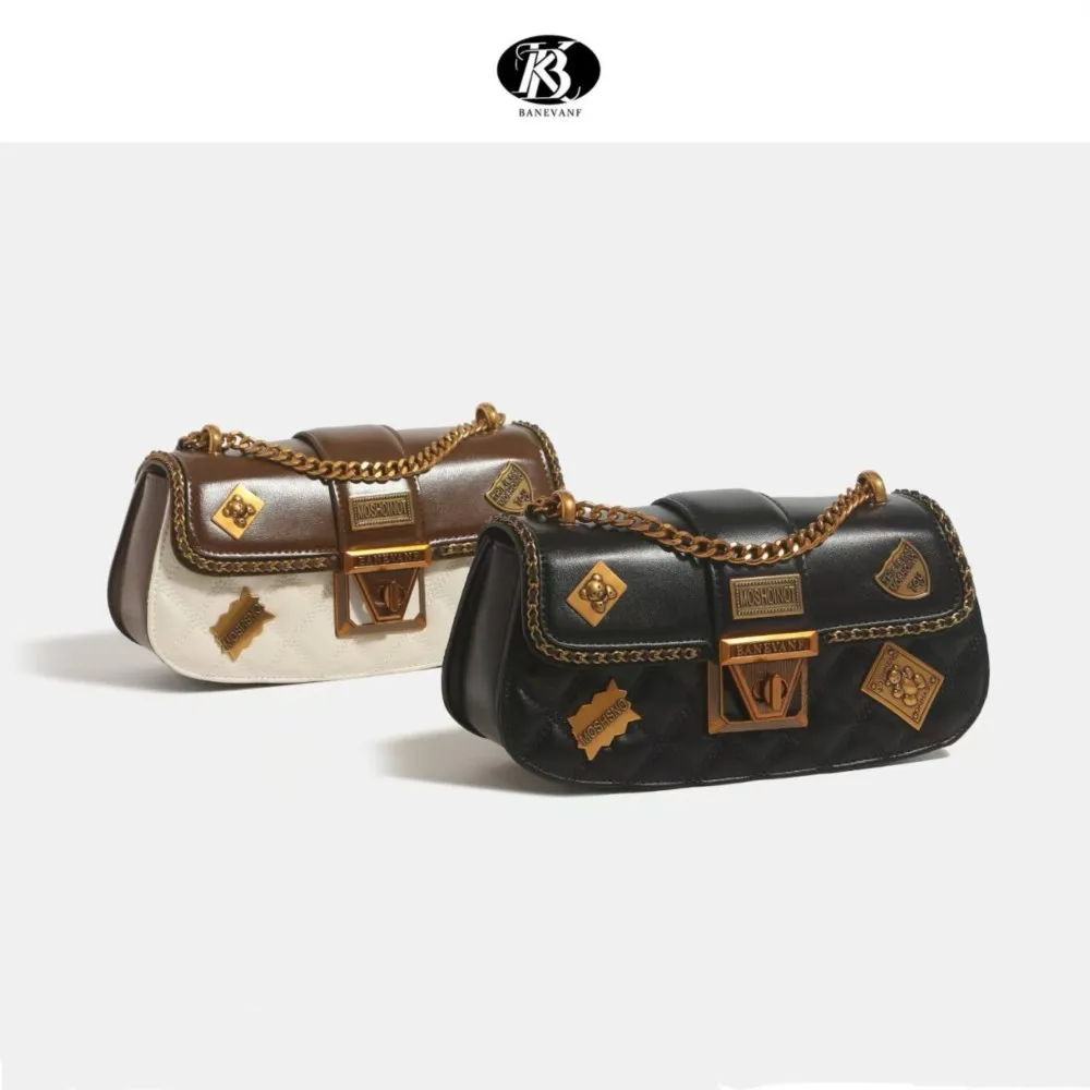 

KB Оригинальная маленькая квадратная сумка нового стиля с ромбовидным замком на цепочке, модная женская сумка через плечо с цветными блоками