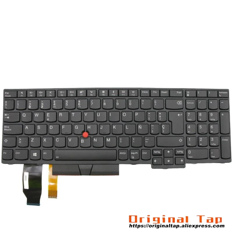 ES Spanish Backlit Keyboard for Lenovo Thinkpad E580 E585 E590 T590 P53S L580 L590 P52 P72 P53 P73 01YP610 01YP690 01YP770 image 2