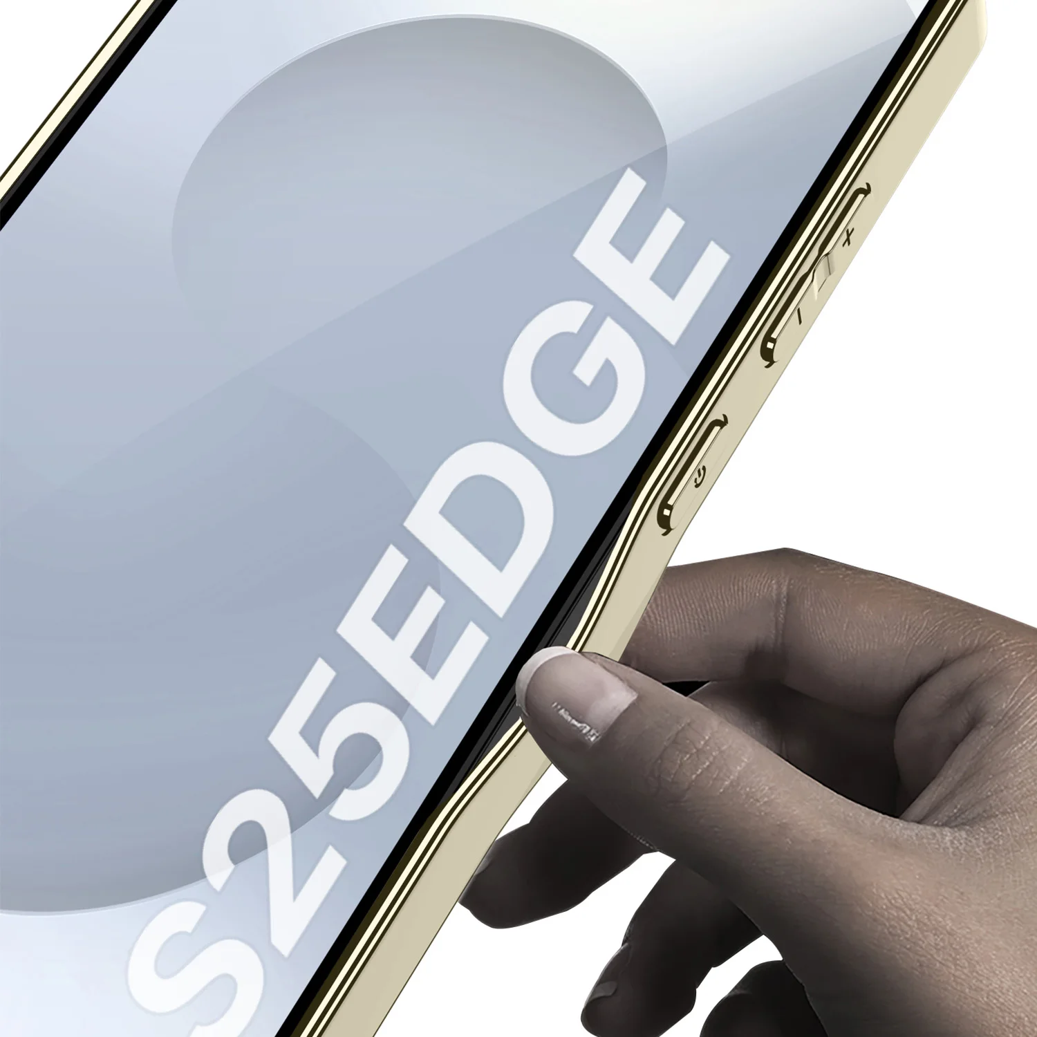 

Classic Design Electroplated Soft Edge Premium Leather Comfortable Touch Mobile Phone Case Cover For Samsung Galaxy S25 Edge