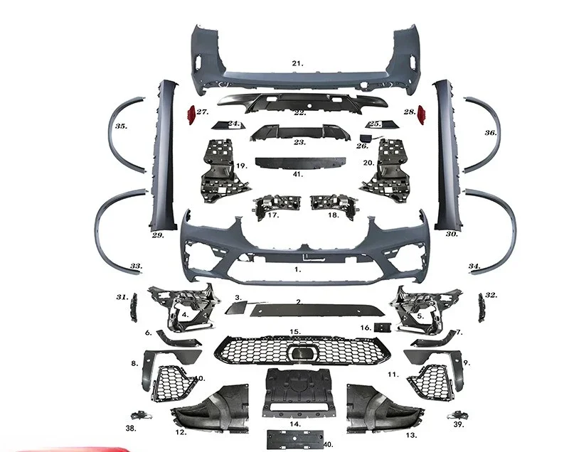 Suitable for BMW 5 Series G05 X5M Surround Modification Large Surround, Front Bar, Rear Bar, Side Skirt Car Modification Cover