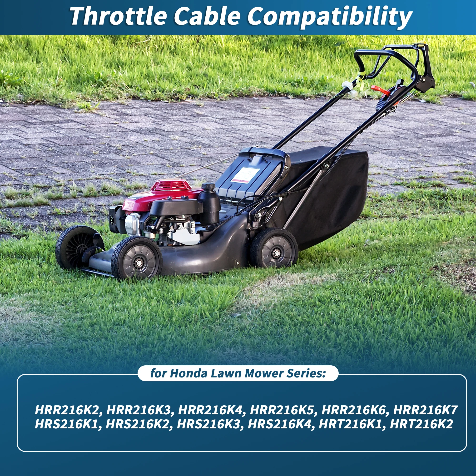 UXCELL No.17850-VG3-D01 Lawn Mower Throttle Cable for Honda HRR216K2 HRR216K3 HRS216K1