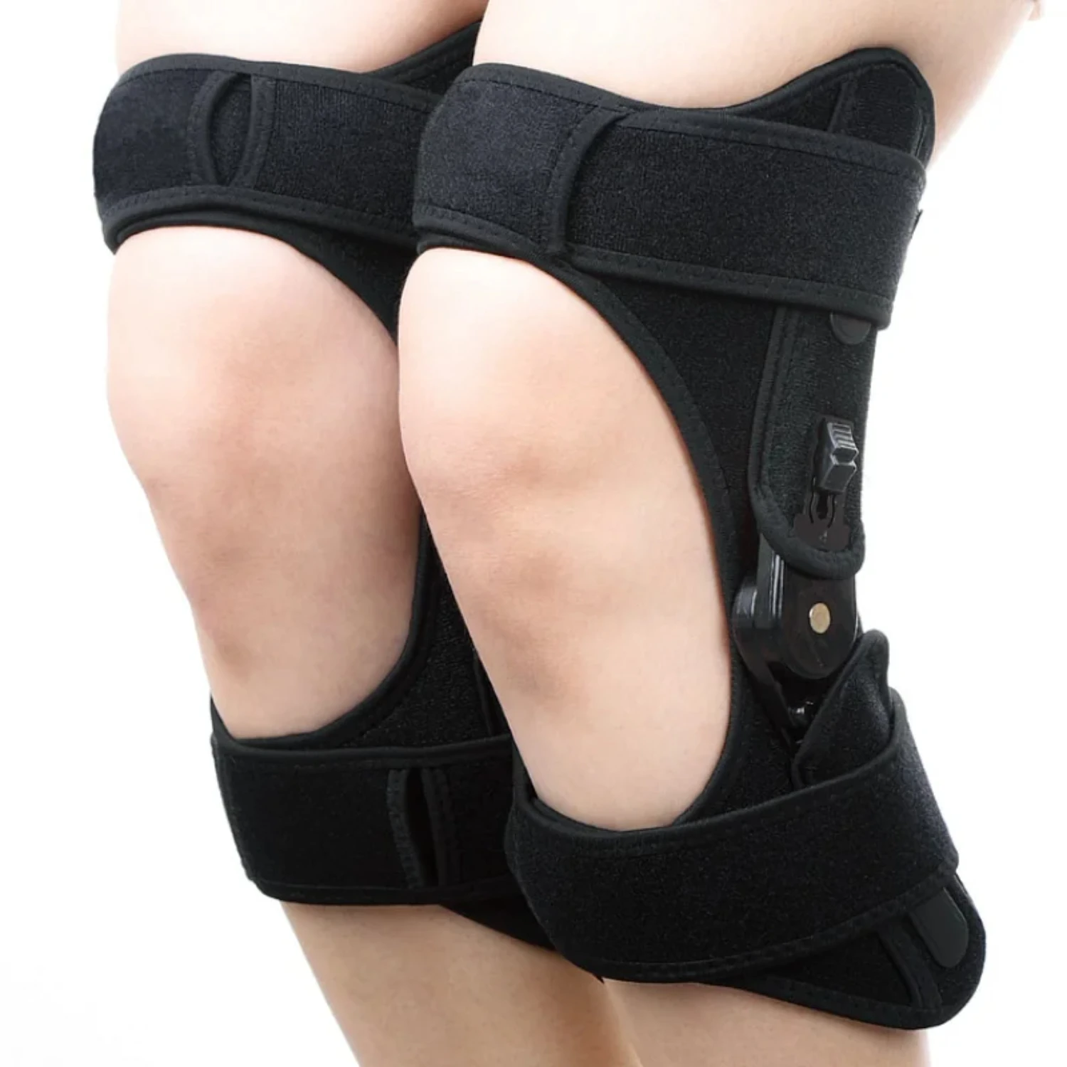 Booster Shift Brace Adjustable Hinged Knee Orthosis Brace Support Ligament Sport Injury Orthopedic Splint Knee Pad