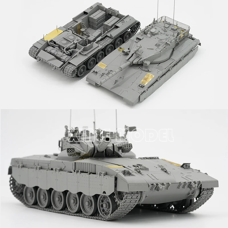 BORDER Kit modello di carro armato assemblato in plastica BT-055 Carro armato da battaglia principale Merkava 2, completamente costruito, sospensione attiva 1/35