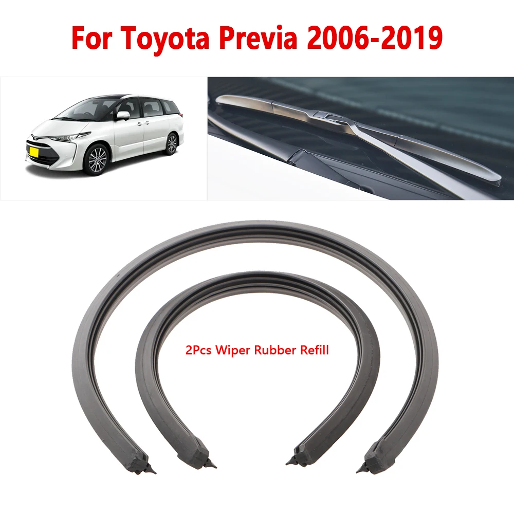 

Wiper Rubber Strip 16" 28" for Toyota Previa 2007 2013 2015 2017 Car Wiper Refill Accessories 1Pair