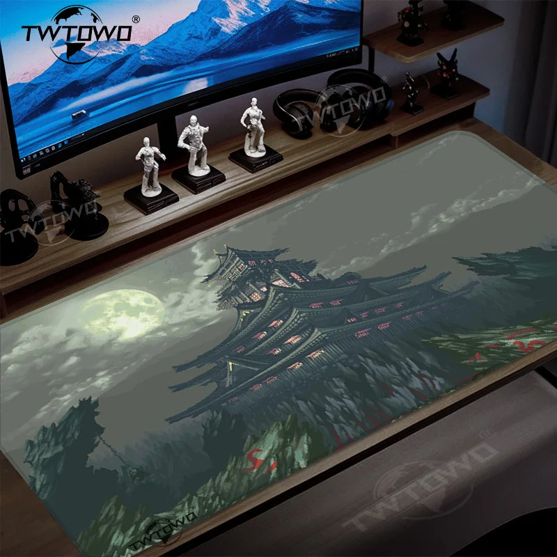 Moonlit Castle Mouse Pad Gaming XL Computer Home HD Large Mousepad XXL Playmat Soft Gaming laptop Table Mat Desktop Mouse Pad