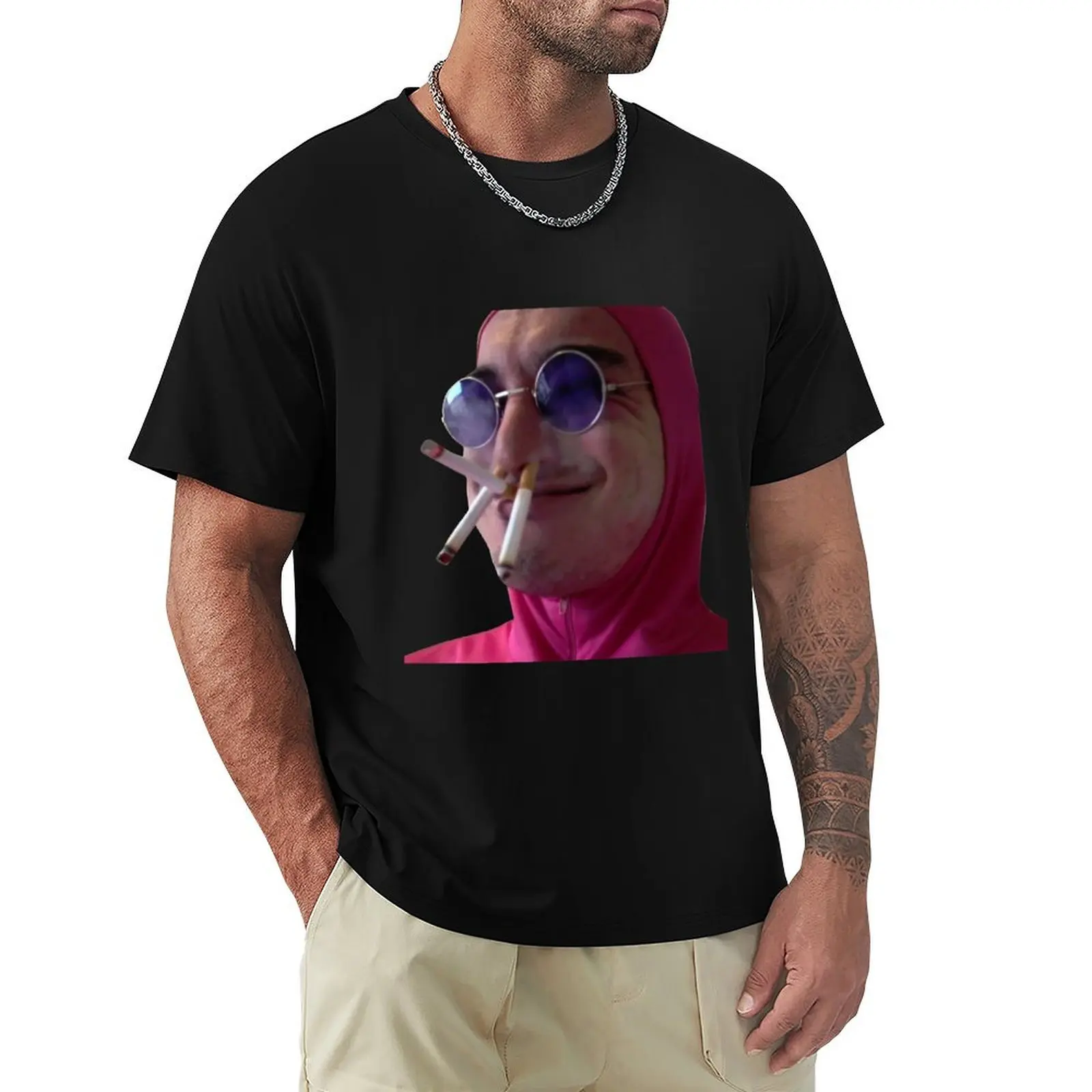 

Pink Guy T-Shirt luxury t-shirt anime fitted t shirts for men