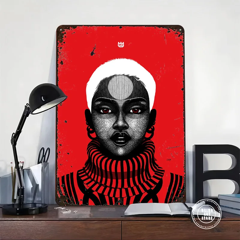 Stop Being Hard On Yourself Personalized 3D Textured Metal Poster Wall Art Vintage Tin Signs for Bedroom Decorations House Home